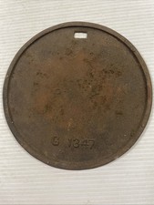 Antiga tampa de fogão a lenha de ferro fundido 7 1/4" #G1347" (FC66-TOP-Q4431 comprar usado  Enviando para Brazil