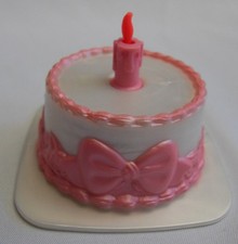 Boneca Barbie década de 1990 bolo e vela feliz 1º aniversário festa sobremesa família Kelly, usado comprar usado  Enviando para Brazil
