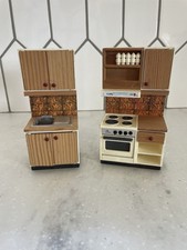Muebles de cocina horno y fregadero vintage para casa de muñecas LUNDBY 2 piezas años 70’s segunda mano  Embacar hacia Mexico