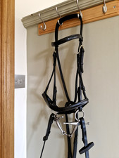 Black leather bridle for sale  CHIPPING CAMPDEN