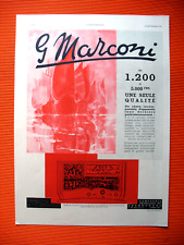 Publicite presse marconi d'occasion  Mazamet