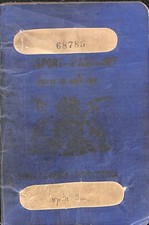 Passaporte 1947 África do Sul Joanesburgo cônsul Londres 1948 documento de identidade comprar usado  Enviando para Brazil