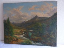Tableau paysage montagne d'occasion  Vaugneray