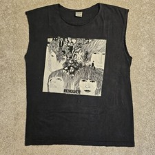 Camiseta masculina Y2k Beatles capa revólver maçã L preta sem mangas grunge oficial comprar usado  Enviando para Brazil
