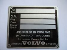 Typenschild volvo 1800 gebraucht kaufen  Deutschland
