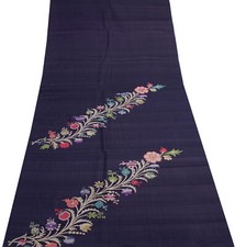 Tecido para artesanato Sushila vintage azul seda remanescente de sari tecido multiuso comprar usado  Enviando para Brazil