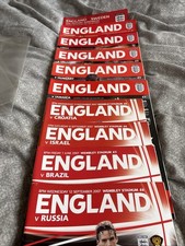 England home programmes for sale  BEDFORD