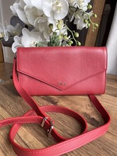 Red leather crossbody for sale  EDINBURGH