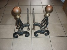 Chenets cheminée boule d'occasion  Faches-Thumesnil