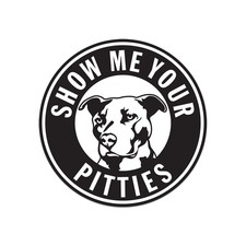 Usado, Adesivo adesivo Pit Bull Show Me Your Pitties comprar usado  Enviando para Brazil