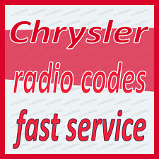 CHRYSLER RÁDIO CODE Crossfire Aspen 200 Neon Pacifica 300C chave Sebring CD- comprar usado  Enviando para Brazil