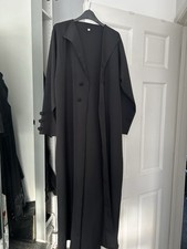 Trench abaya black for sale  LUTON