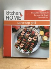 Fogão Top Grill Pan - Placa de grelha interna antiaderente sem fumaça para gás e eletricidade comprar usado  Enviando para Brazil