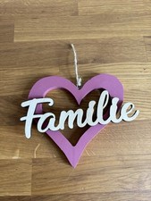 Deko herz family gebraucht kaufen  Sailauf