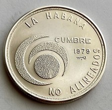 20 Pesos - Caribe - CUMBRE NO ALINEADOS - 1979 - 26 g - Plata 0.925 - S.C. comprar usado  Enviando para Brazil