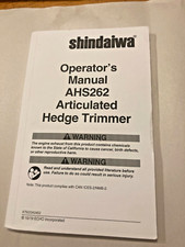 Shindaiwa operator manual for sale  Marysville
