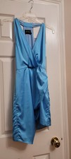Blue satin short for sale  Collinsville