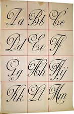 Alphabet affiches gouache d'occasion  Pithiviers