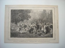 Gravure 1876. salon. d'occasion  Laxou
