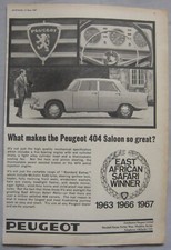 1967 peugeot 404 for sale  DARWEN