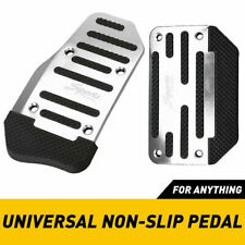 2X Para Carro Pedal Alumínio Prata Pedal De Freio Acelerador antiderrapante Ajuste Universal comprar usado  Enviando para Brazil