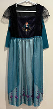 Vestido fantasia pijama Disney princesa Frozen Anna fantasia azul-petróleo tamanho 8 comprar usado  Enviando para Brazil