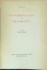 Testimonianze frammenti ibico usato  Italia