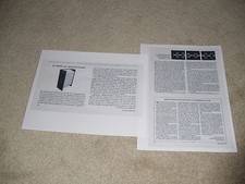 EPI 201 Speaker Review, 2 páginas, teste completo, informações, 1971 comprar usado  Enviando para Brazil