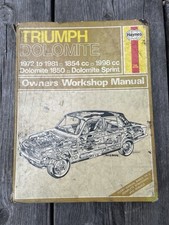 Triumph dolomite sprint for sale  SOUTHAMPTON
