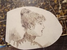 Disegno antico volto usato  Villa Santo Stefano