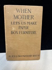 Usado, 1917 Original When Mother Lets Us Make Paper Box Furniture Antique Book comprar usado  Enviando para Brazil