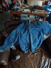 Casaco jeans vintage azul Carhartt forrado com cobertor comprar usado  Enviando para Brazil
