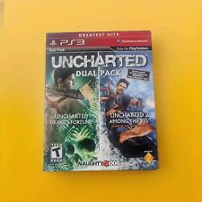 Uncharted pacote duplo Sony PlayStation 3: com manual: testado/funcionando: PS3. comprar usado  Enviando para Brazil