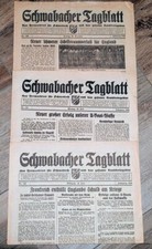 Zeitung schwabacher tagblatt gebraucht kaufen  Weißenfels
