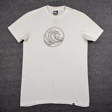 Camiseta Quiksilver masculina média branca praia surf skate arte grafite Y2K comprar usado  Enviando para Brazil