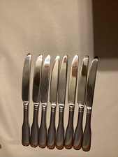 Usado, Facas de jantar padrão violino aço inoxidável brilhante 8-Martha Stewart, MSE: 9” comprar usado  Enviando para Brazil