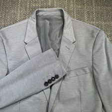 Blazer masculino Zara masculino não estruturado 40 cinza fecho de dois botões jaqueta casaco esportivo, usado comprar usado  Enviando para Brazil