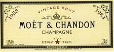 Etiquette champagne moet usato  Spedire a Italy
