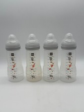 Lote de 4 frascos MAM Easy Active 11 oz cinza com tamanho 3 mamilos e capas comprar usado  Enviando para Brazil