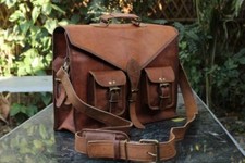 Escritório E Univercity Unisex Bag Handmade Goat Leather Messenger (Escritório e Univercity Unisex Bag Handmade Goat Leather Messenger comprar usado  Enviando para Brazil