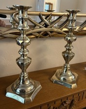 Victorian brass candlesticks for sale  TAMWORTH