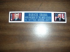 Barack obama nameplate for sale  Tobyhanna