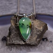 Chrysopras anhänger 925ersilb gebraucht kaufen  Berlin