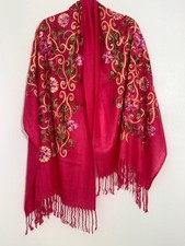 Pink magenta embroidered for sale  Philadelphia