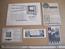 Alte papierwerbungen radioger� gebraucht kaufen  Karlsruhe