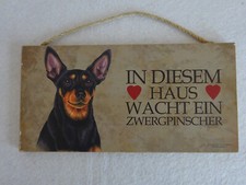 Zwergpinscher holzschild diese gebraucht kaufen Zwergpinscher holzschild diese gebraucht kaufen  Sickte