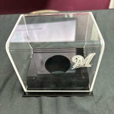 Cubo de beisebol Milwaukee Brewers logotipo vitrine exclusiva para fanáticos comprar usado  Enviando para Brazil