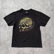 Camiseta Harley-Davidson Skull tamanho L caixa silhueta preta bom estado HN5470 comprar usado  Enviando para Brazil