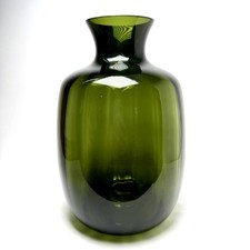 Vaso Decantador Empoli Murano Vidro Óptico com nervuras Verde Oliva Vidro Vintage 9” comprar usado  Enviando para Brazil