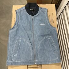Colete Palace Jeans autêntico azul médio novo sem etiquetas Cone Mills denim comprar usado  Enviando para Brazil